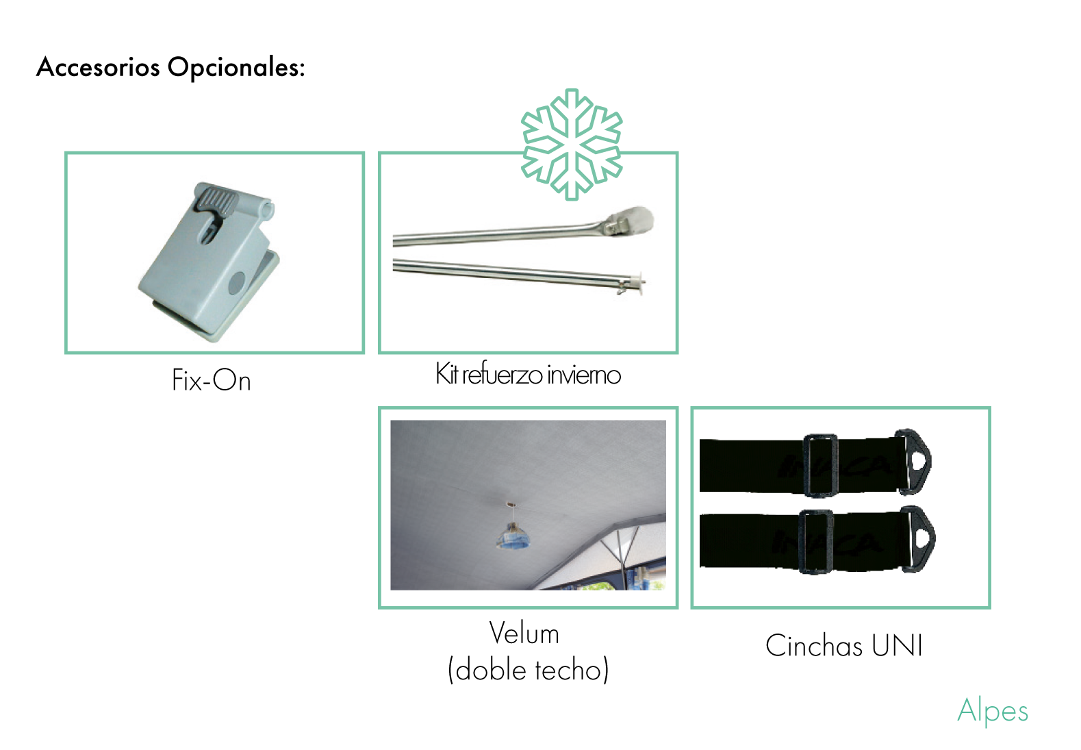 Accesorios opcionales