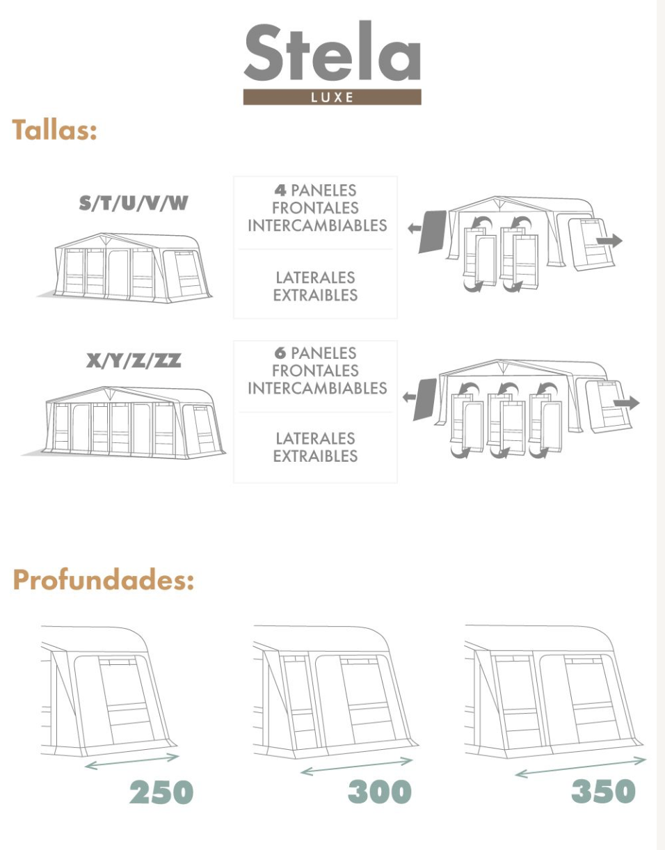 Tallas disponibles